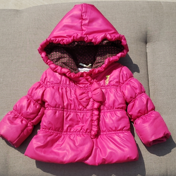 Juicy Couture Jackets & Coats Juicy Couture Baby Girl Pink Quilted
